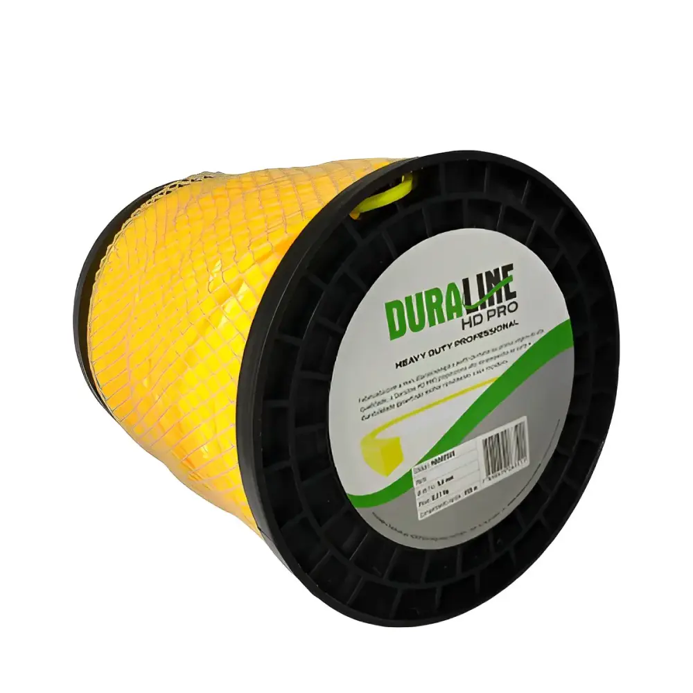 Bobina fio nylon roçadeira 3MM redondo 2KG 248M Duraline