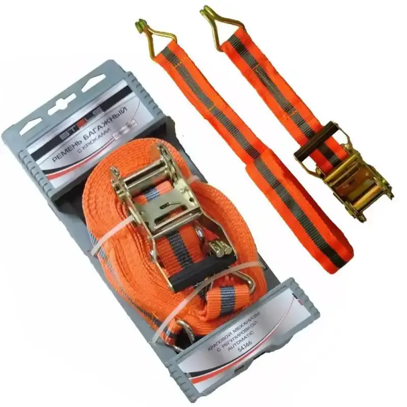 Cinta com Catraca e Ganchos 38 MM x 10 Metros para 1 TON STELS