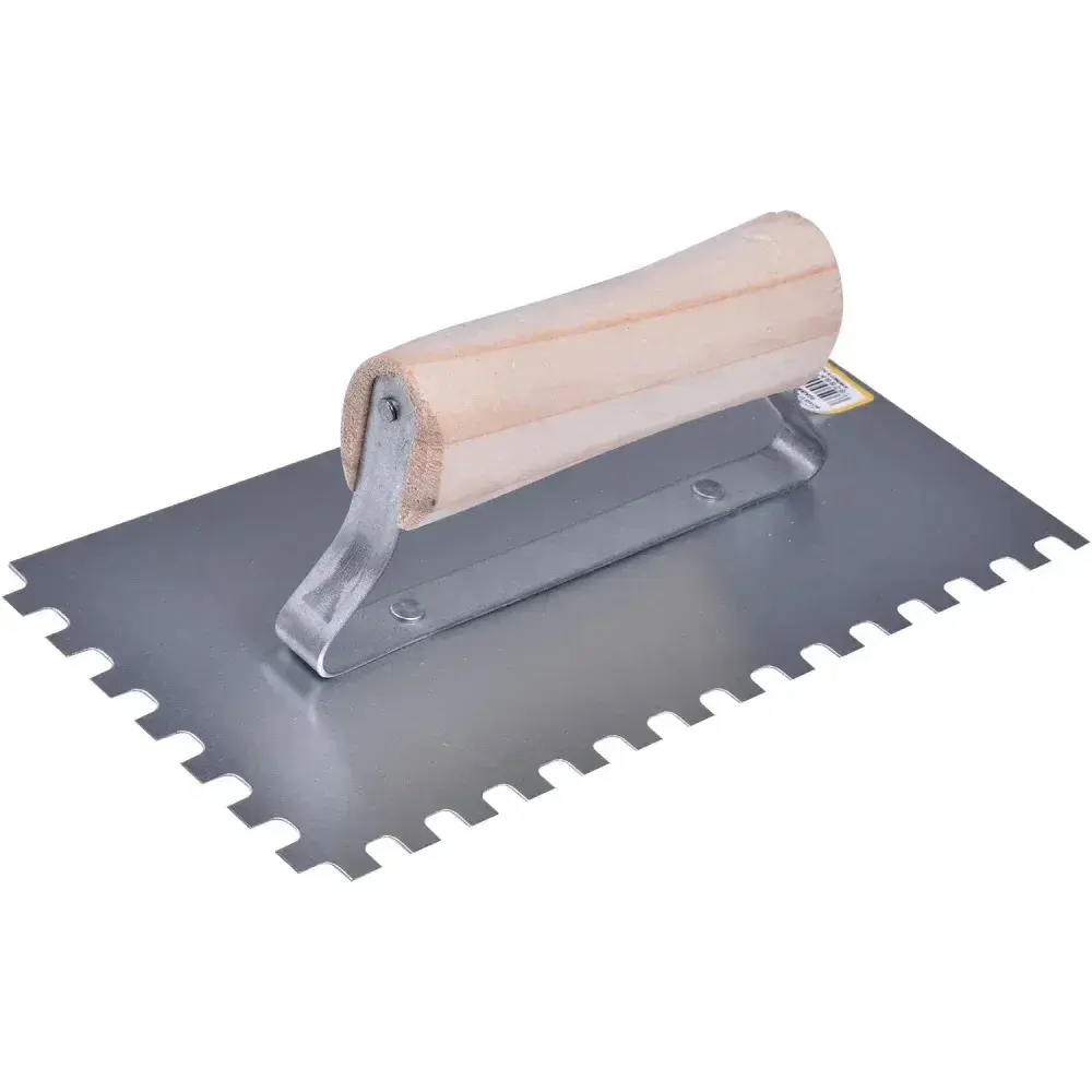 Desempenadeira de aço dentada 12×24 cm 404004 Momfort — fotografia 7