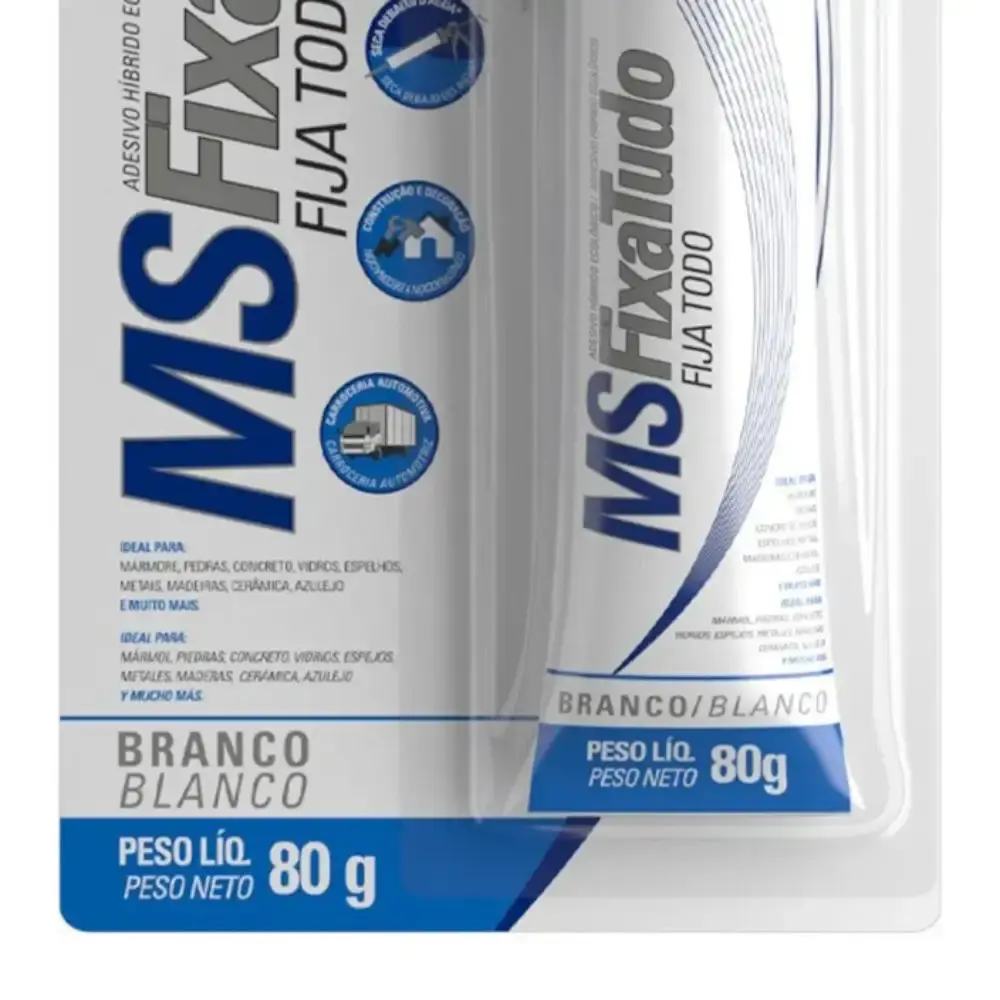 Cola adesivo MS fixa tudo branco 80 gramas Tekbond — fotografia 5