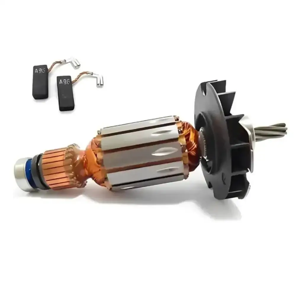Induzido original martelete GBH2-24D Bosch + par carvão 127V — fotografia 4