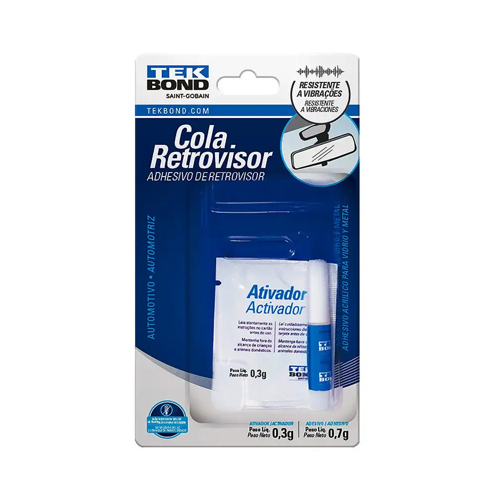 Cola espelho retrovisor dose única 1G 22841000102 Tekbond — fotografia de referência
