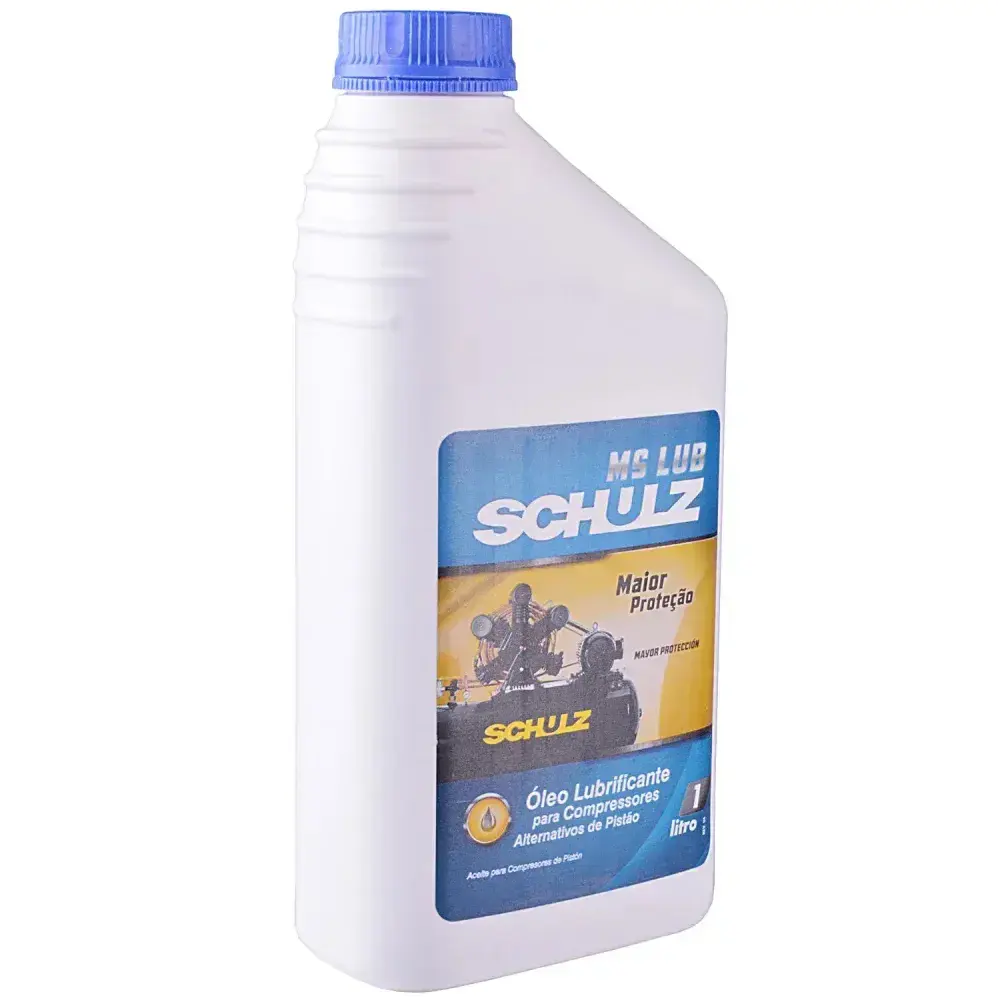 Óleo lubrificante para compressor de ar mslub 1L Schulz — fotografia 8
