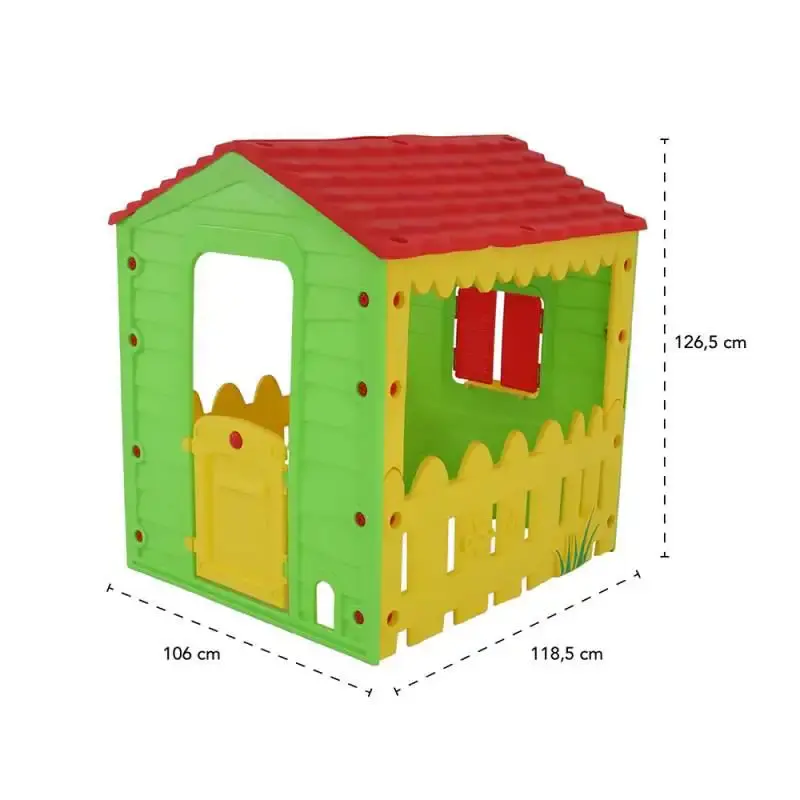 Casinha de brinquedo infantil fazendinha my little farm BEL + mini kit — fotografia 5