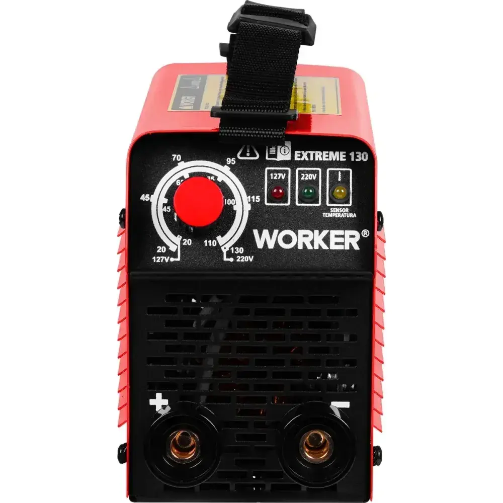 Inversor de solda extreme 130 igbt 5,5KVA 130A bivolt Worker — fotografia 7