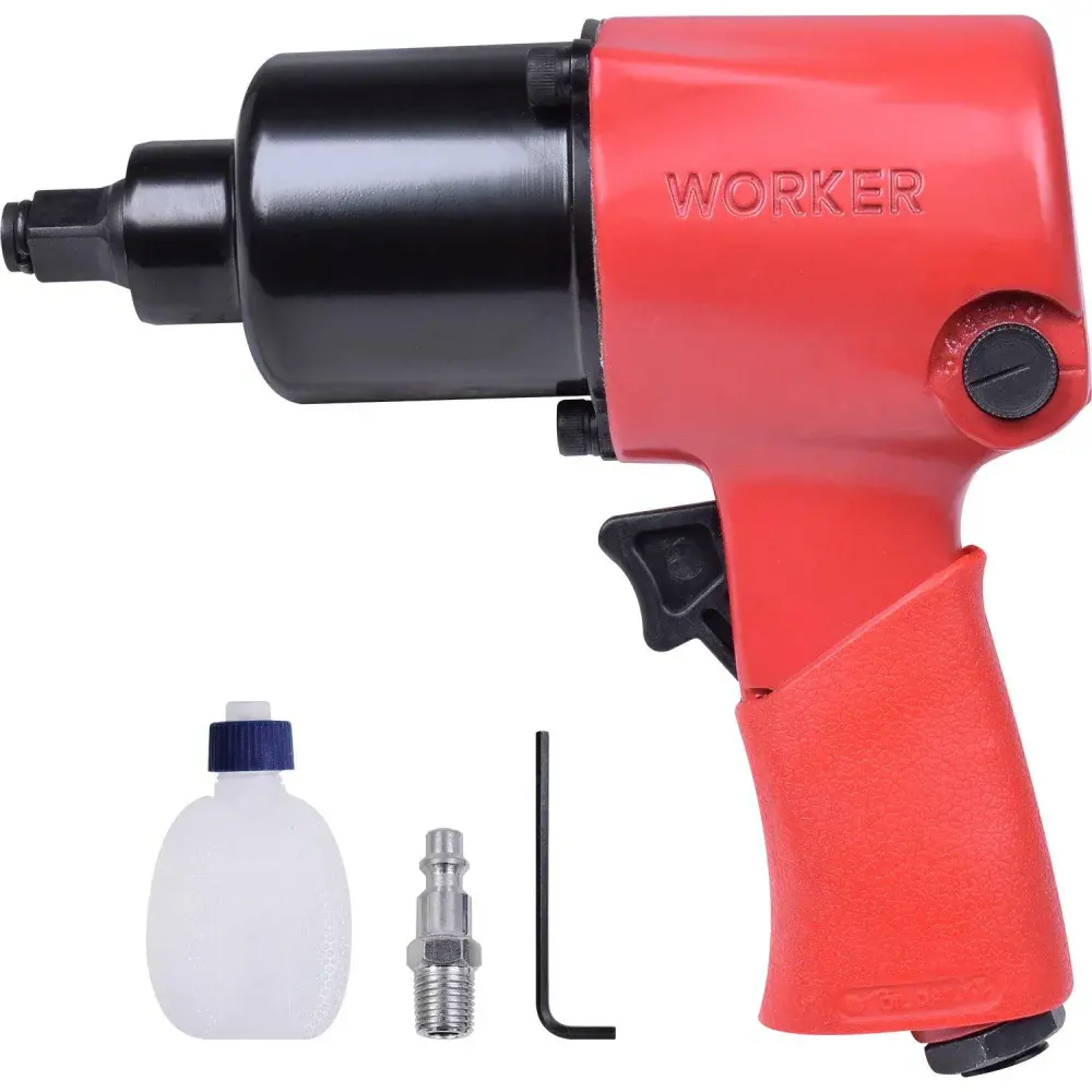 Chave de impacto pneumática 1/2 1/4 npt 90PSI Worker