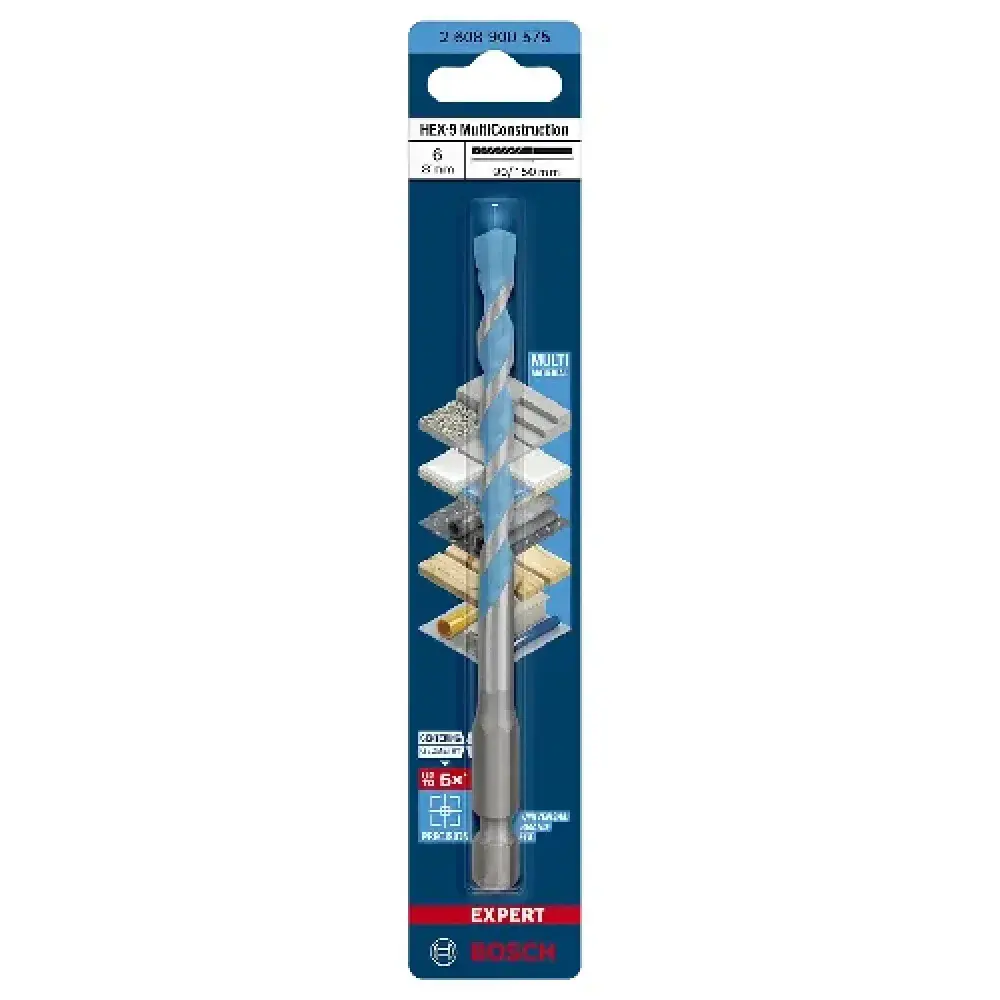 Broca HEX-9 6X90X150 multiconstruction Bosch — fotografia 10