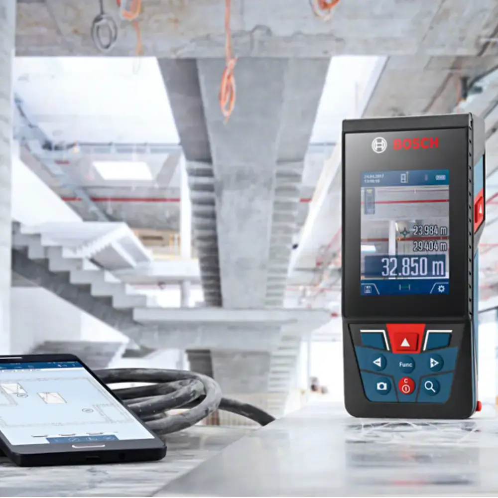 Trena laser Bosch GLM 120 C alcance 120m com Bluetooth — fotografia 9