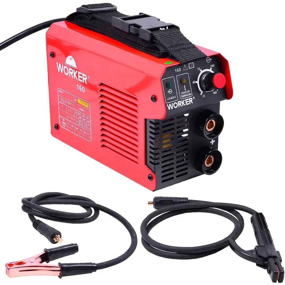 Inversor de solda arc 160 monofásico 220V Worker — fotografia 6