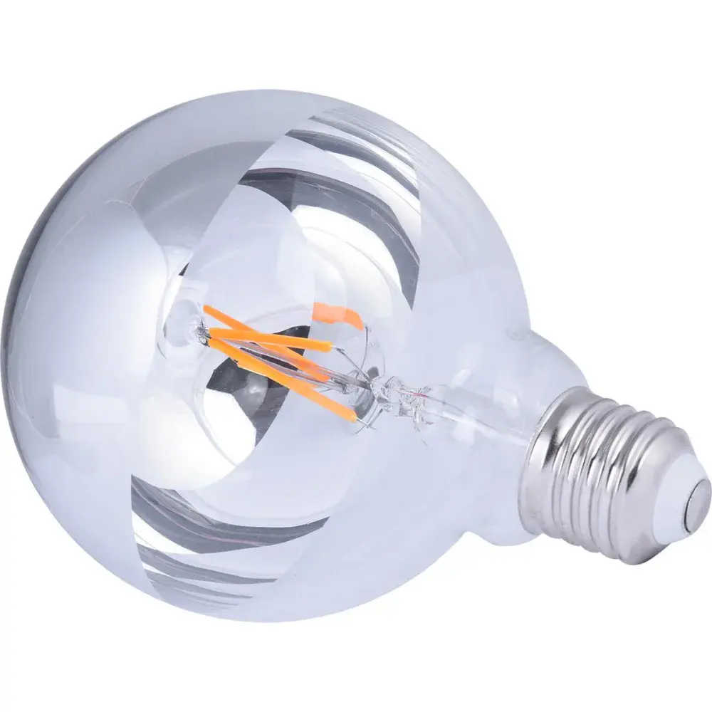 Lâmpada led filamento espelhado globo G95 bivolt Liege — fotografia 4