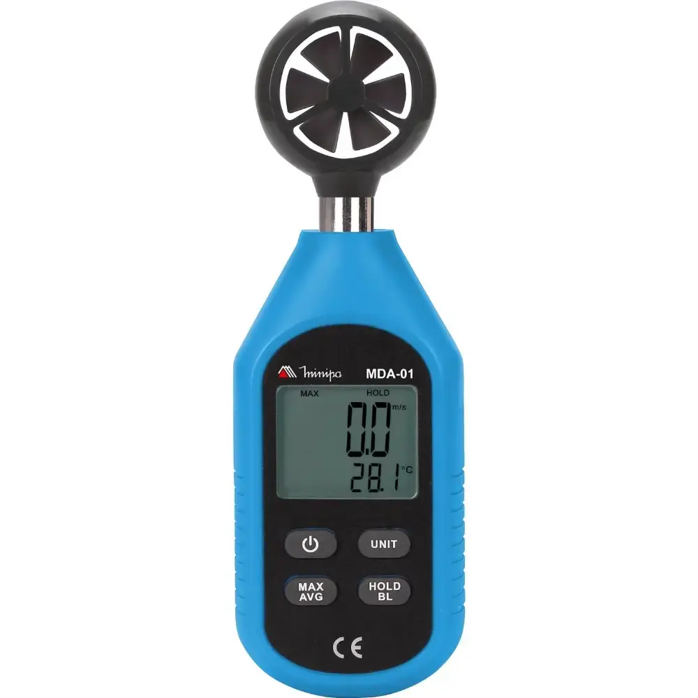 Anemômetro digital medição velocidade do vento MDA-01 Minipa