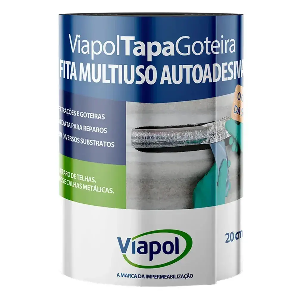 Viaflex fita autoadesiva tapa goteiras 20CM Viapol — fotografia 2