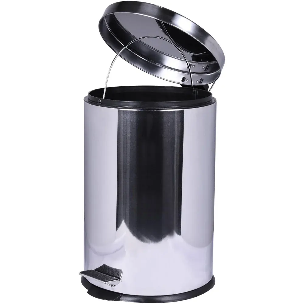 Lixeira de aço inox com pedal 20 litros Kala — fotografia 3