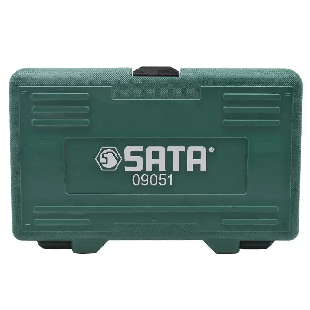 Jogo de soquetes com bits 18 peç 1/4 e 1/2” Sata — fotografia 5
