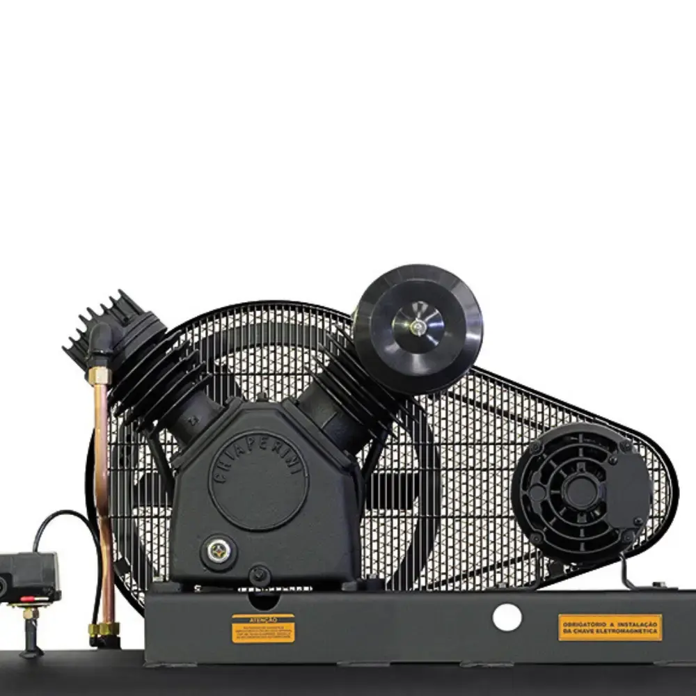 Compressor de ar 20 pés 5 HP 200 litros 175 libras trifásico CJ 20+ APV Chiaperini — fotografia 3