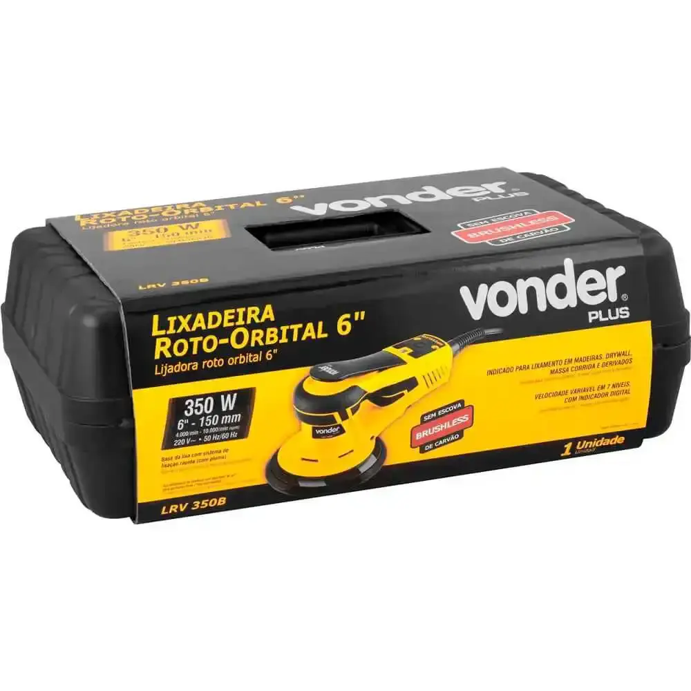 Lixadeira roto orbital 6 POL LRV 350B 127V/220V Vonder 110 V — fotografia 7