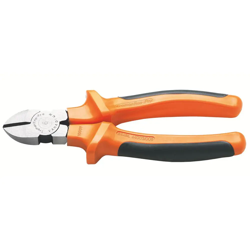 Alicate de corte diagonal isolado 1000V 6” Tramontina — fotografia de referência