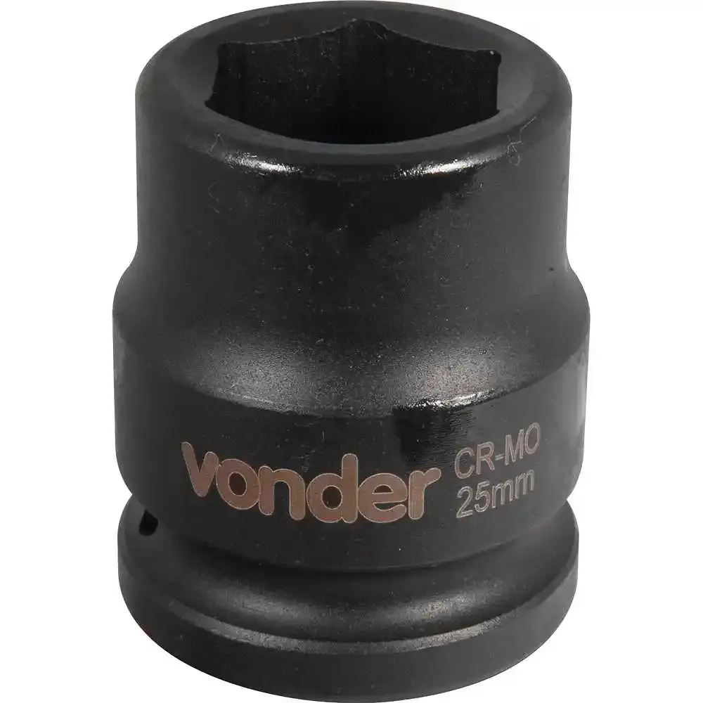 Soquete Sextavado de Impacto Encaixe 3/4 polegada 25Mm cromado VONDER — fotografia 4