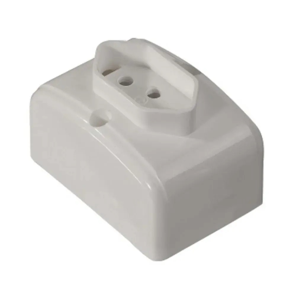 Tomada sobrepor 10A 2P+T branca Mectronic