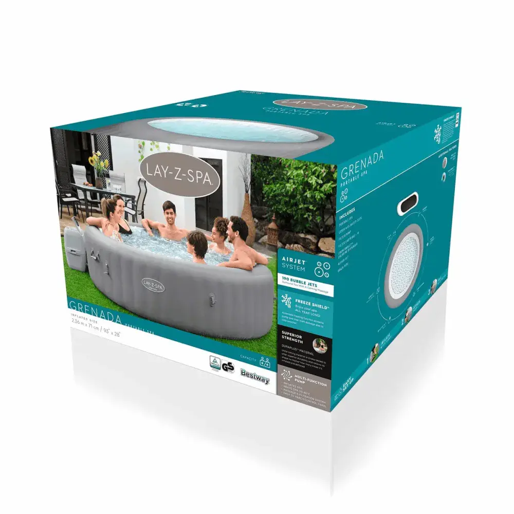 Piscina modelo spa inflável grenada airjet 220V Bestway — fotografia 9
