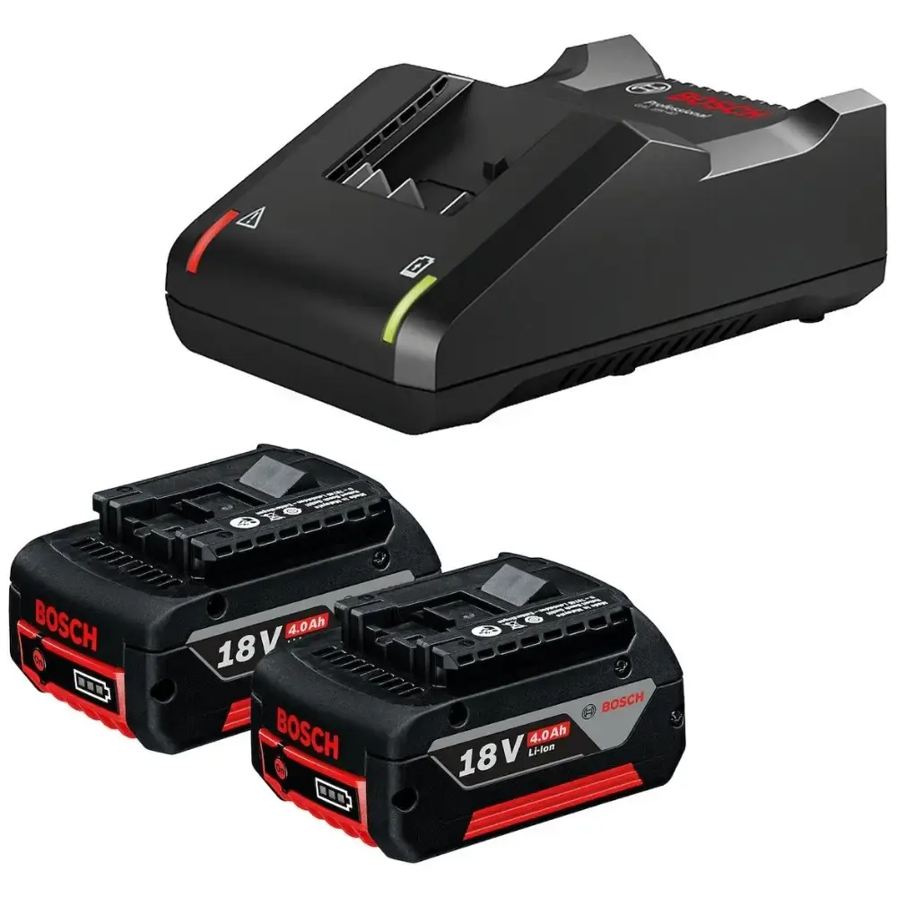 Parafusadeira de impacto 65NM brushless com 2 baterias 4,0AH carregador bivolt e estojo 15 peças Bosch — fotografia 3