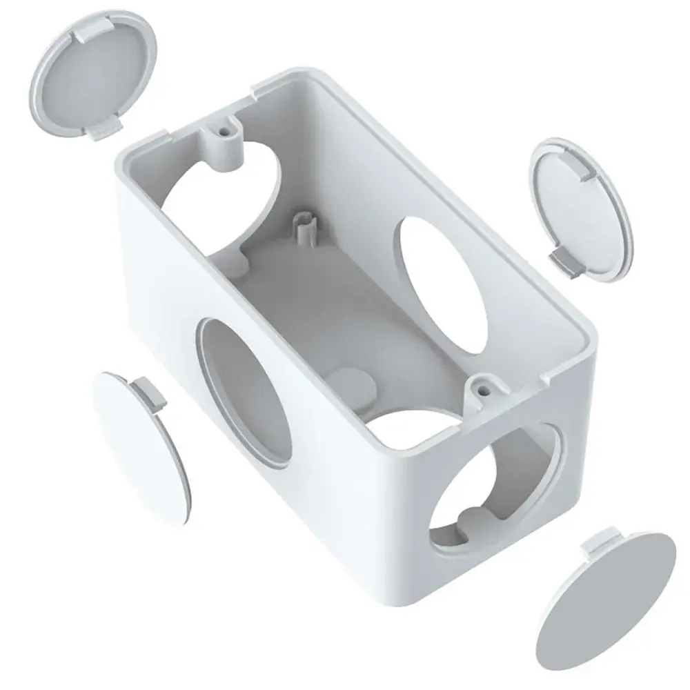 Caixa condulete 1/2 e 3/4 pvc com 5 entradas branco Inpol