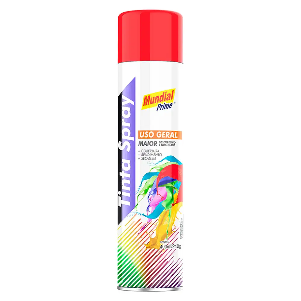 Tinta spray 400ML vermelho AE01000096 mundial prime — fotografia de referência