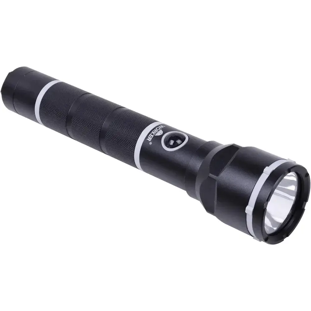Lanterna cree led profissional de alumínio 200LM 27CM Worker — fotografia 6