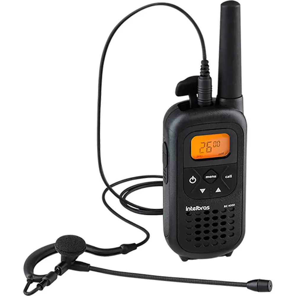 Rádio comunicador RC4002 500MW 20KM 26 canais Intelbras