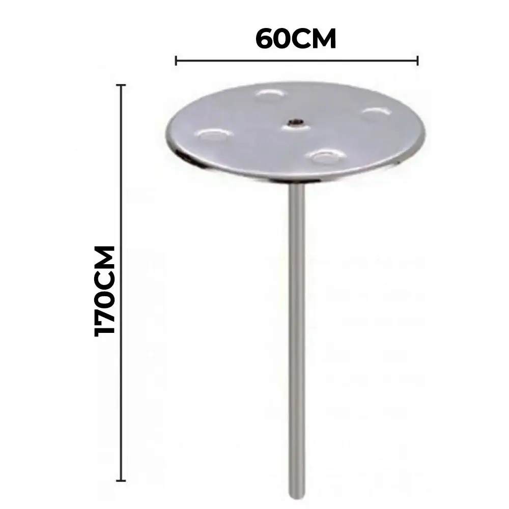 Kit mesa inox para piscina e chumbador para fixação bar molhado Evald — fotografia 5
