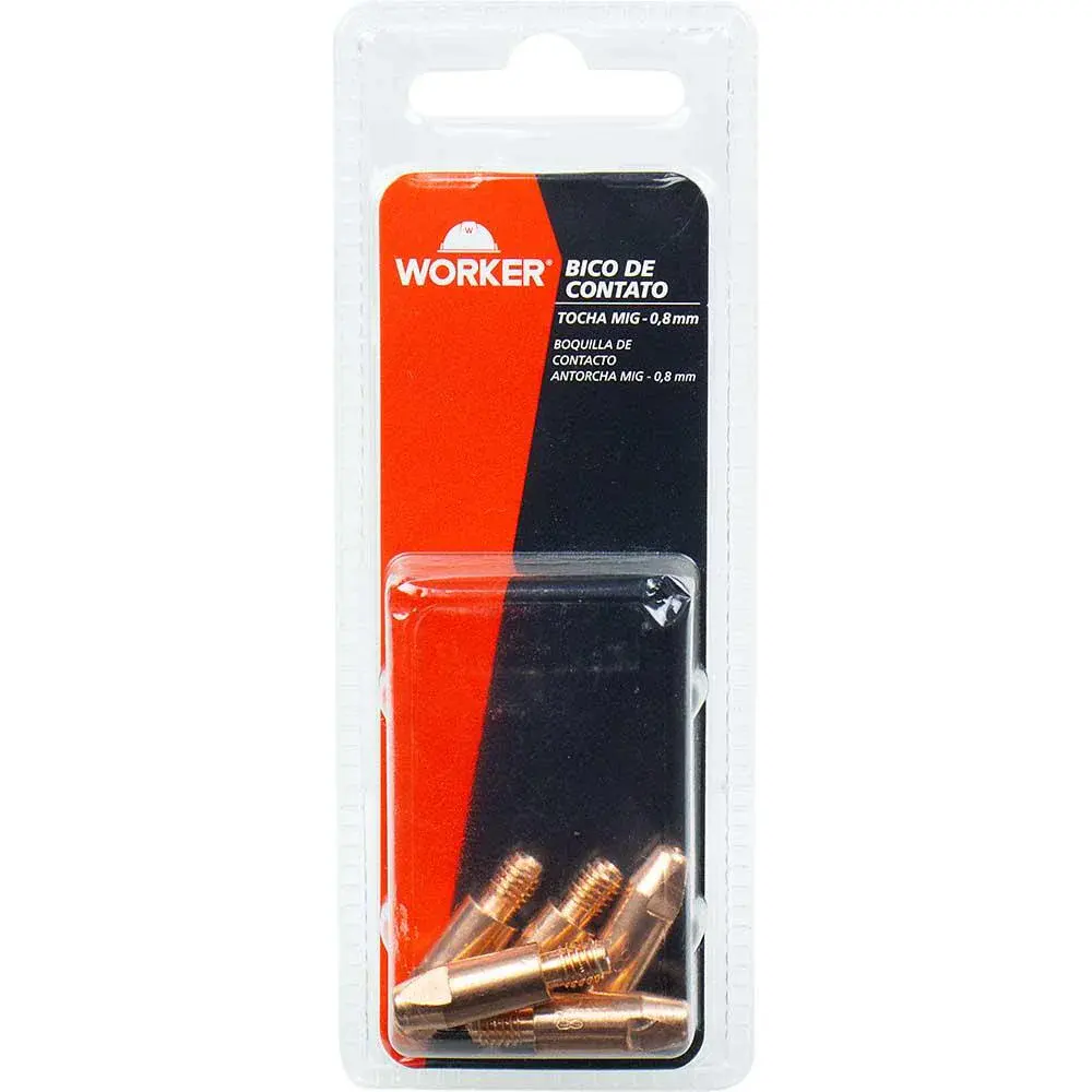 Bico de contato tocha mig 1MM mme 250 a 5 peç Worker — fotografia 5