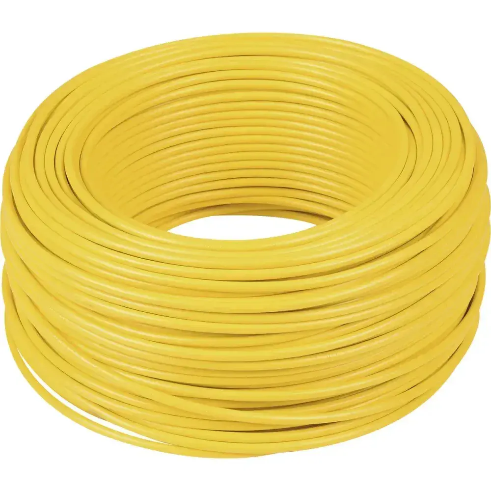 Cabo flexível 1,5MM amarelo 450/750V 15M Cobrecom — fotografia 3