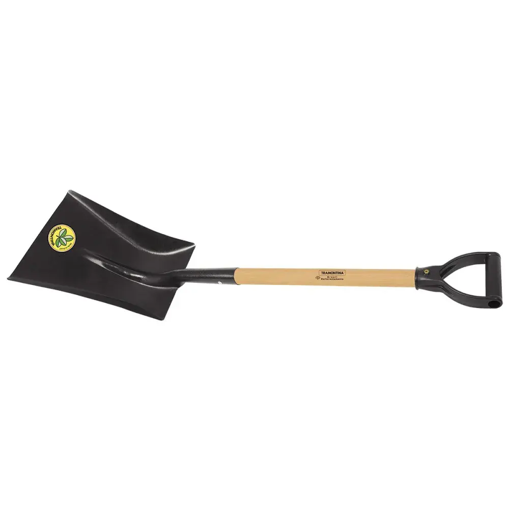 Pá quadrada 465/30 cabo 71CM ergonômica Tramontina — fotografia de referência