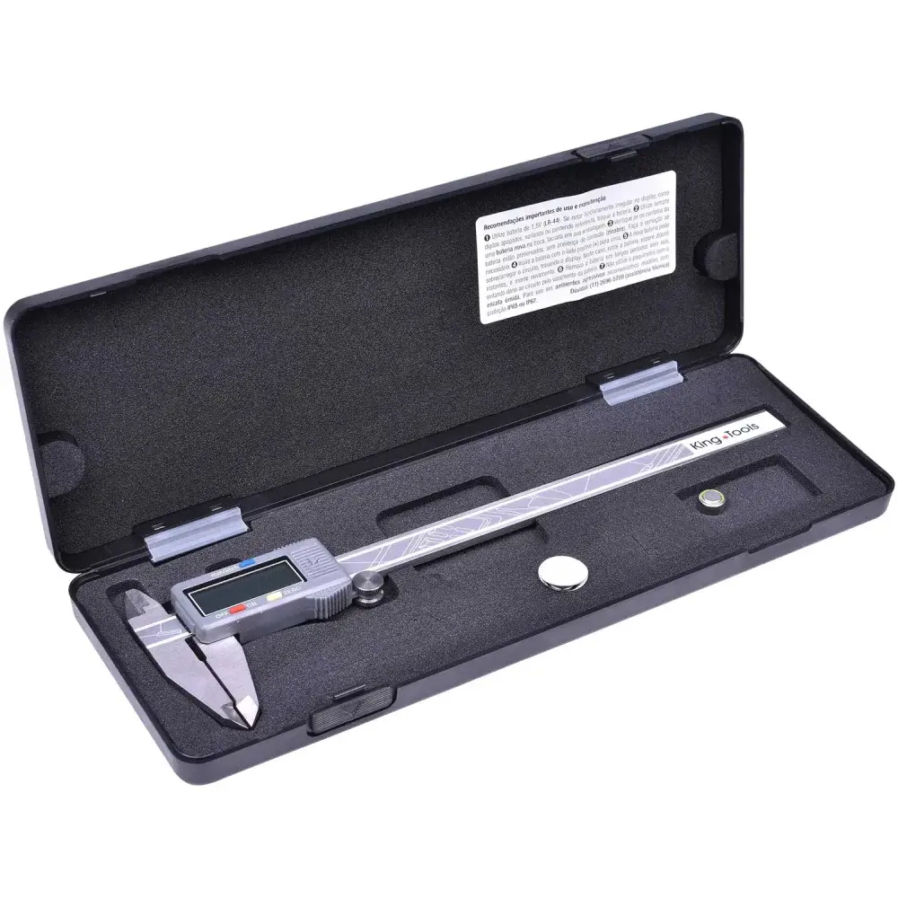 Paquímetro digital com dígitos grandes 502.200BL kingtools - cap. 200MM King Tools — fotografia 9