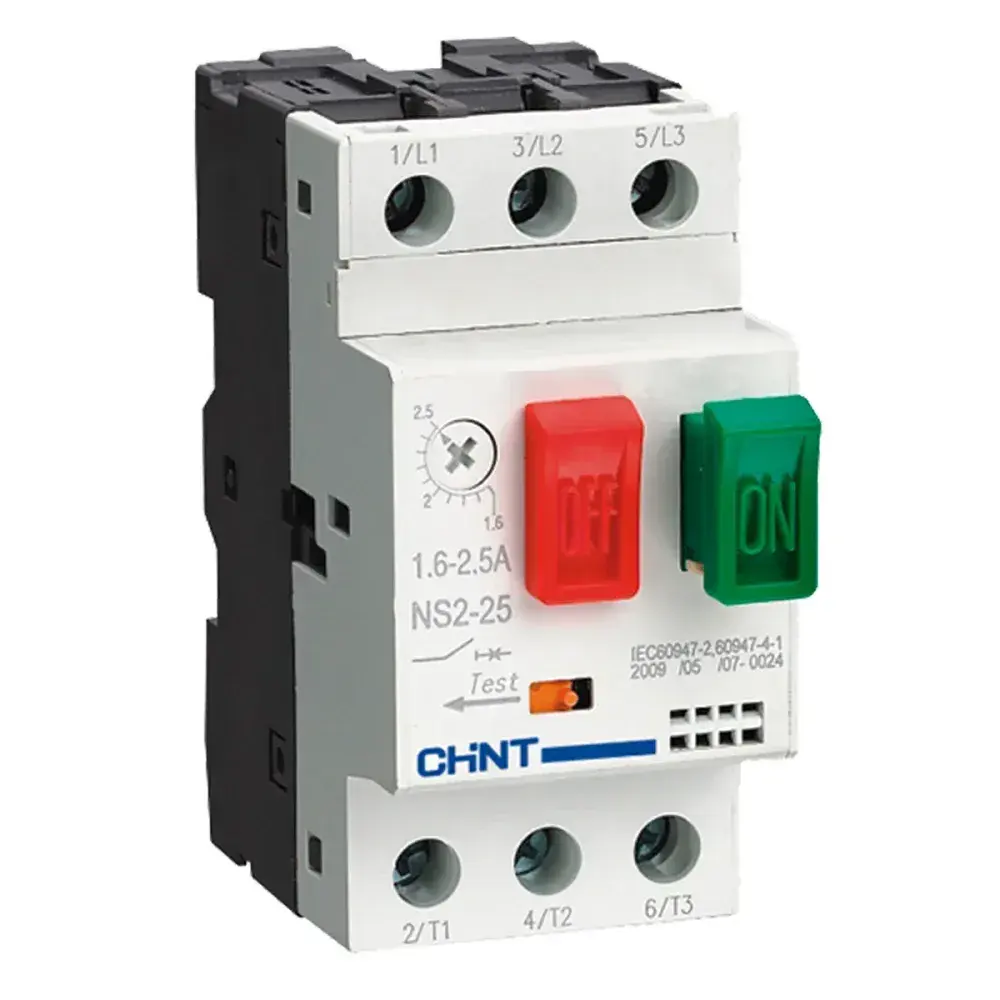 Disjuntor motor NS2-25 0,4 até 0,63A Chint — fotografia 2