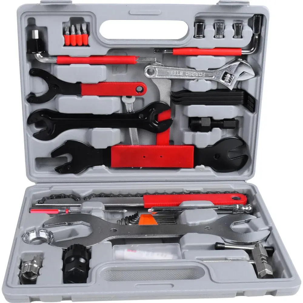 Kit de ferramentas para bicicleta com 46 peç Bumafer — fotografia de referência