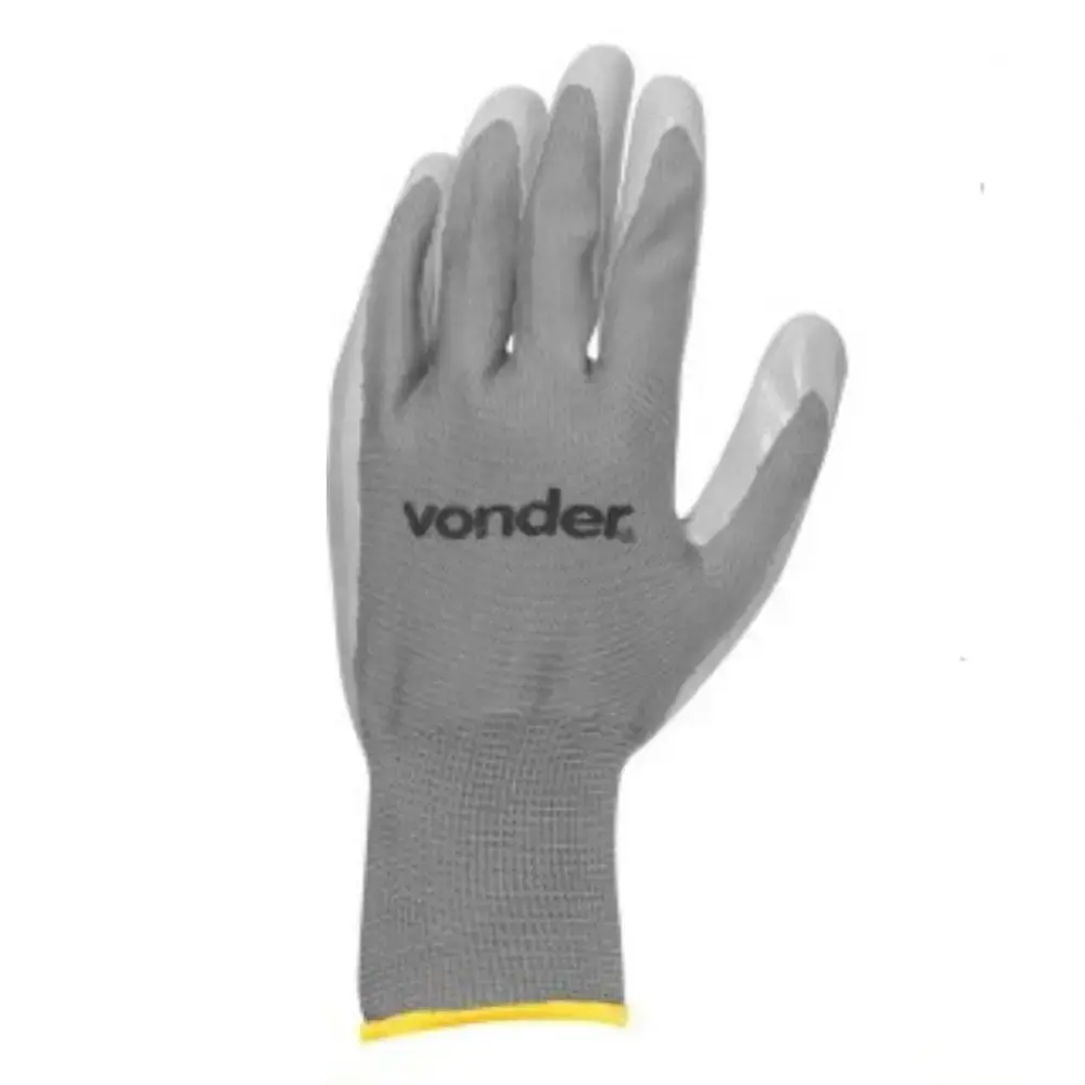 Luva de poliéster com látex tam 10 PNV 0110 Vonder — fotografia 3