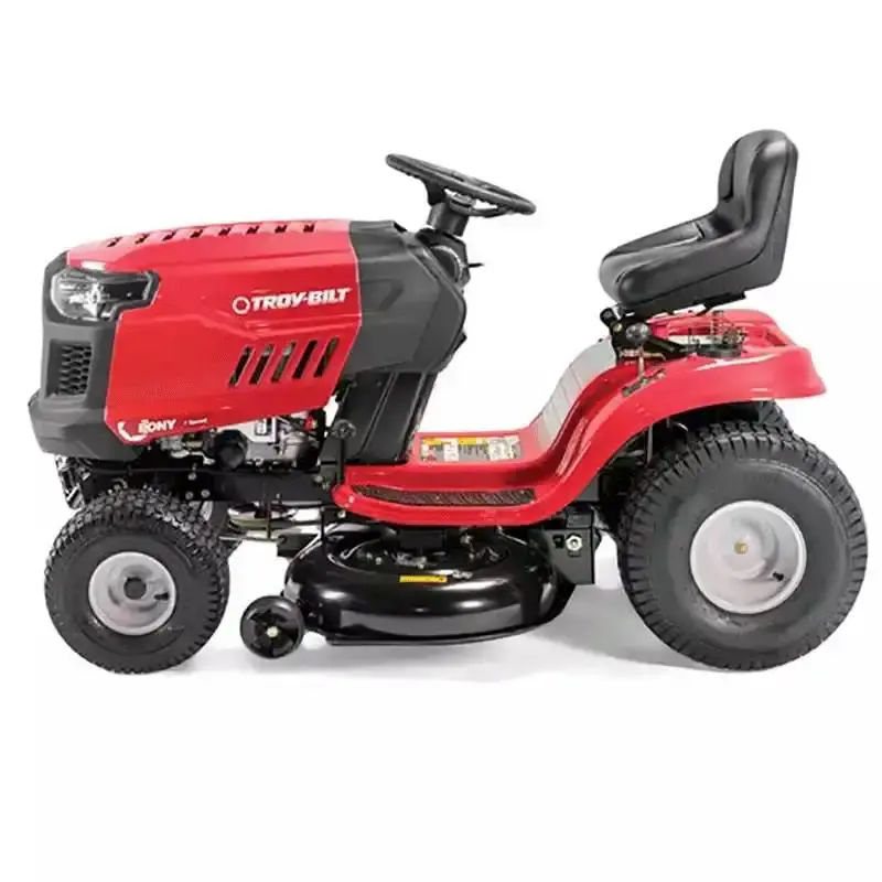 Trator para cortar grama 19.5HP à gasolina 4T 547CC bomba de óleo troy-bilt + carreta — fotografia 5