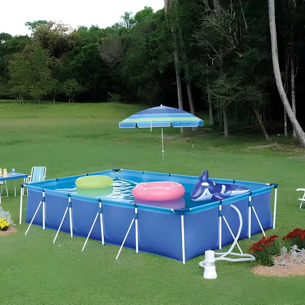 Piscina com Armação 10.000 Litros 442 x 270 x 84cm 1027 MOR — fotografia 5