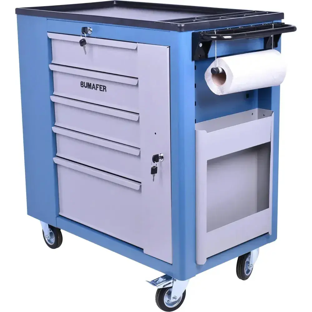 Carro oficina com 5 gavetas e painel 80X45X86CM CR-90 Bumafer — fotografia 7