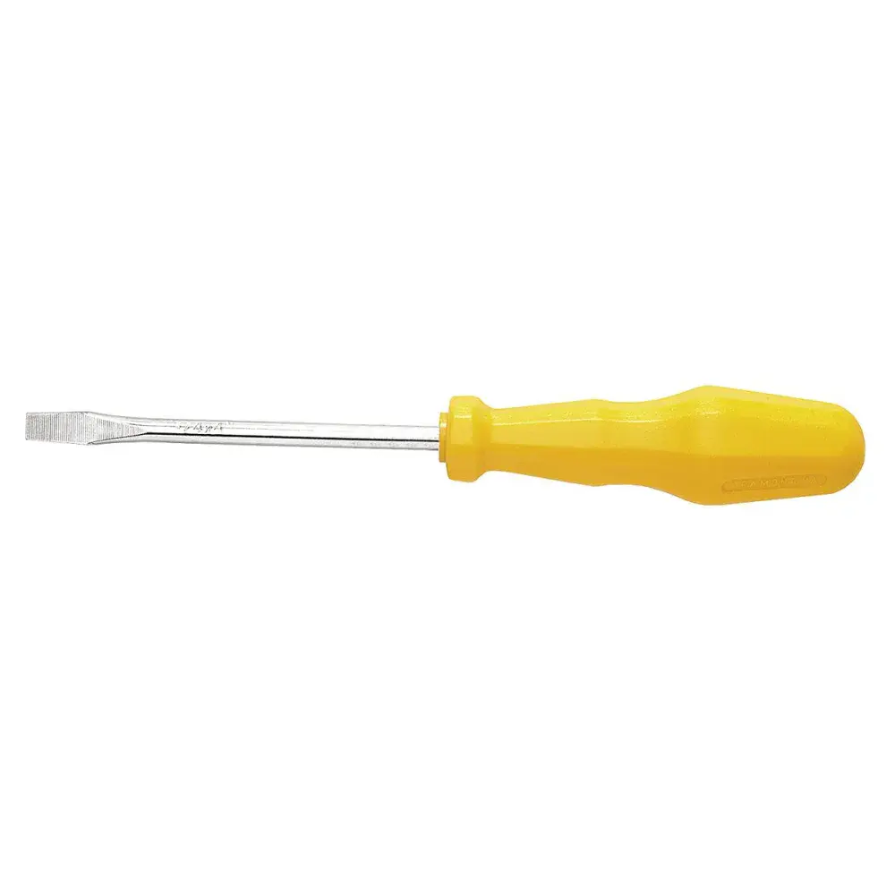 Chave de fenda em aço com ponta chata yellow 1/8X6” Tramontina — fotografia de referência