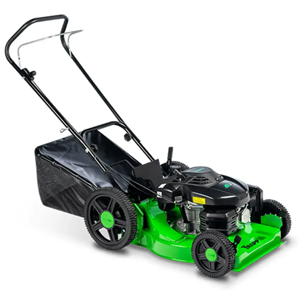 Cortador de grama gasolina 6.5 HP 4T recolhedor roda alta LF-650RM Trapp