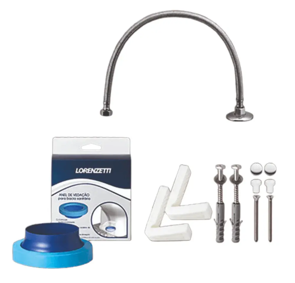 Kit bacia com caixa acoplada 3/6L class completo lorenzetti duchas — fotografia 3