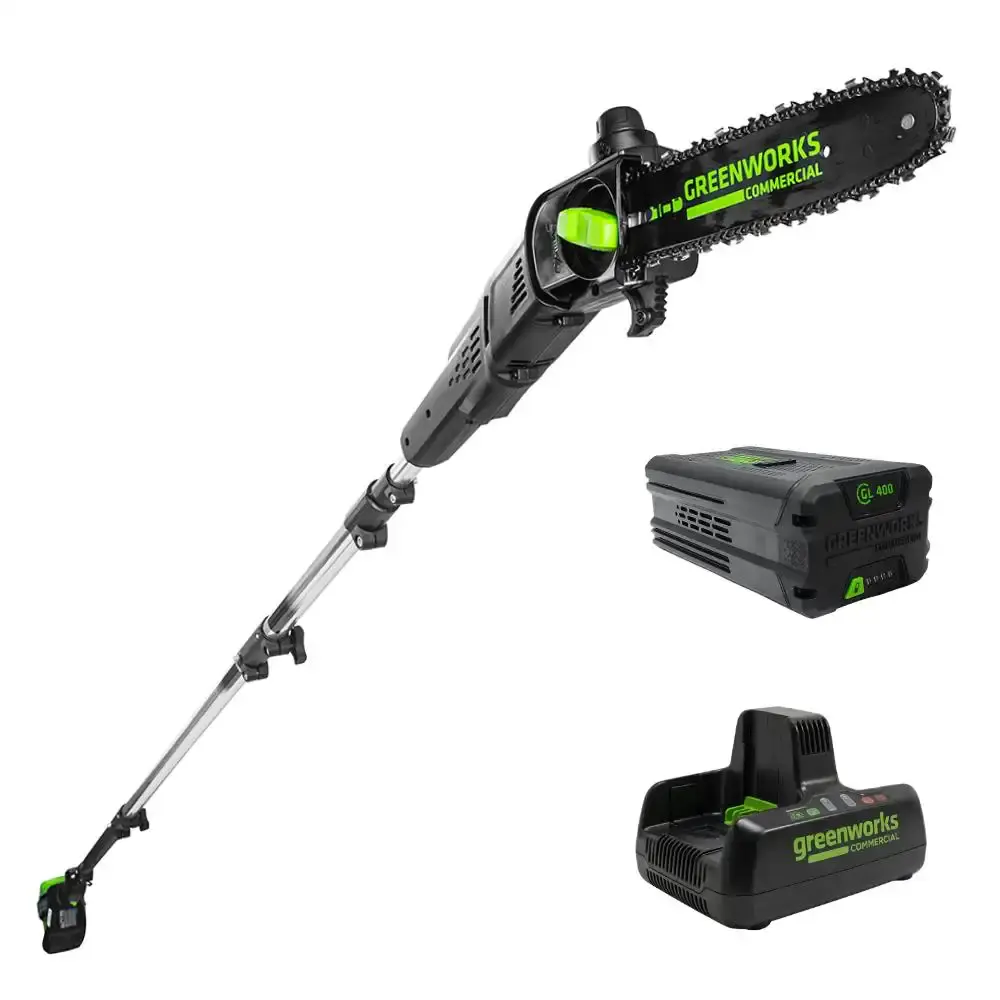Podador de altura 82V com bateria 4,0AH + carregador bivolt Greenworks