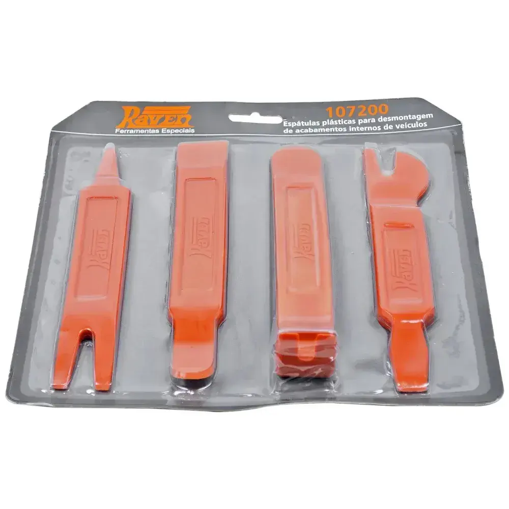 Conjunto de espátulas plásticas para remover acabamentos internos Raven — fotografia 7