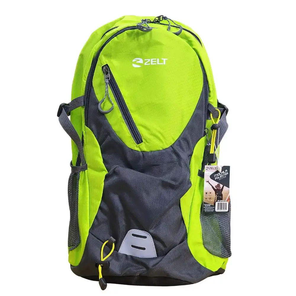 Mochila em poliéster 30 litros com dois suportes para garrafas Zelt Azul — fotografia 9