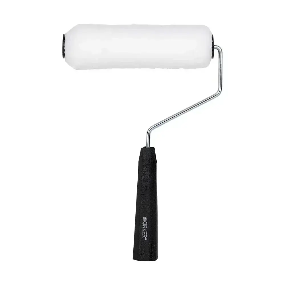 Rolo para pintura lã de carneiro 15CM com suporte Worker — fotografia 7