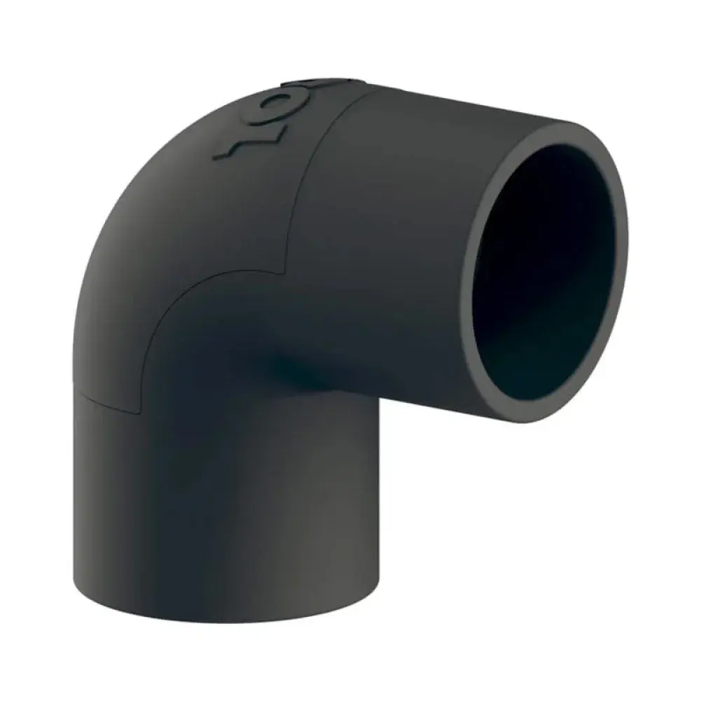 Joelho 3/4 com janela preto Inpol