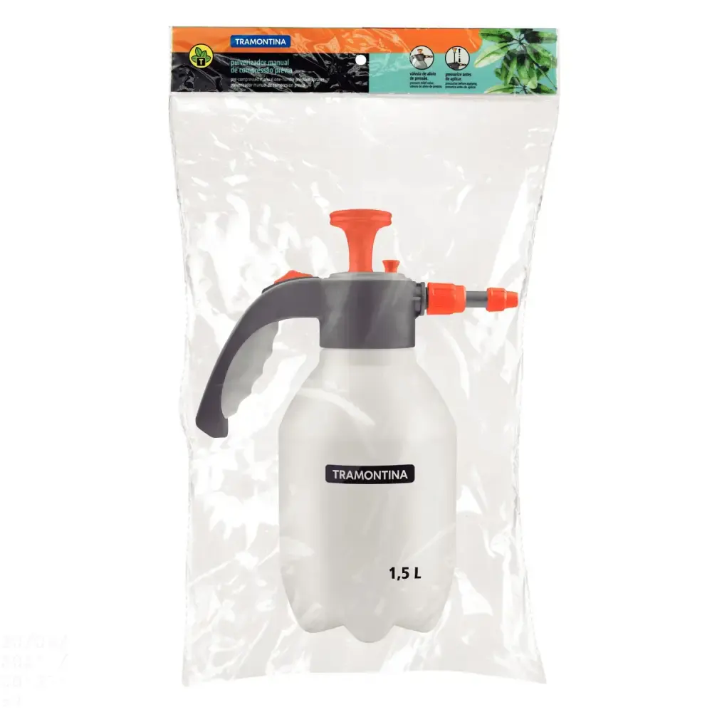 Pulverizador plástico manual de compressão prévia 1,5L Tramontina — fotografia 4