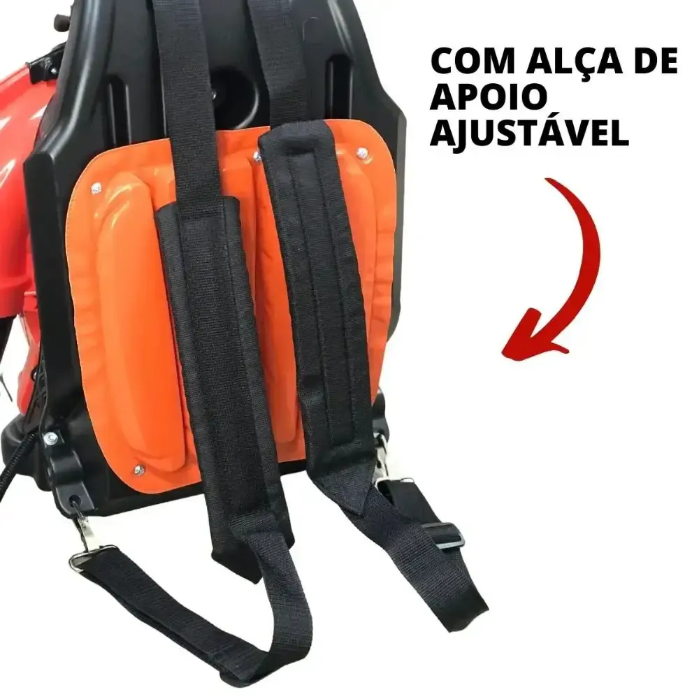 Soprador de folhas a gasolina 2 tempos 63CC 2,7KW Evald — fotografia 6